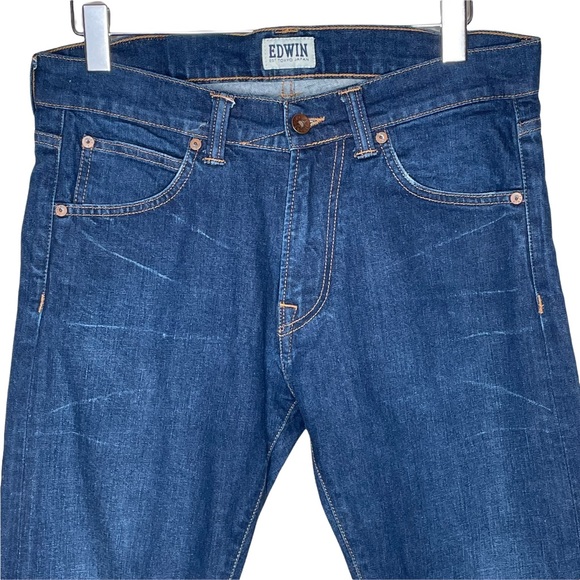 Edwin Men's Slim Tapered Low Crotch Jeans ED-85 Size 30 X 32 Medium Wash - Picture 2 of 13
